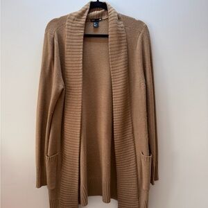 H&M Women's Camel Open Front Cardigan